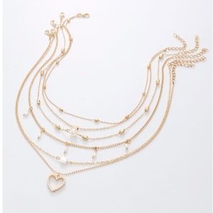 5 strand layered Necklace